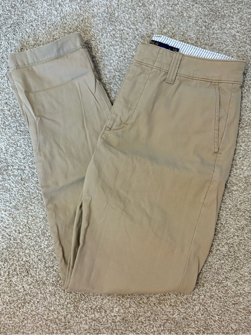 POLO RALPH LAUREN WOMENS KHAKI CHINOS SIZE 2